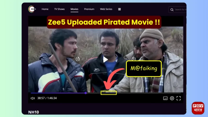 Zee5 Pirated Movie Uploaded POVBharat